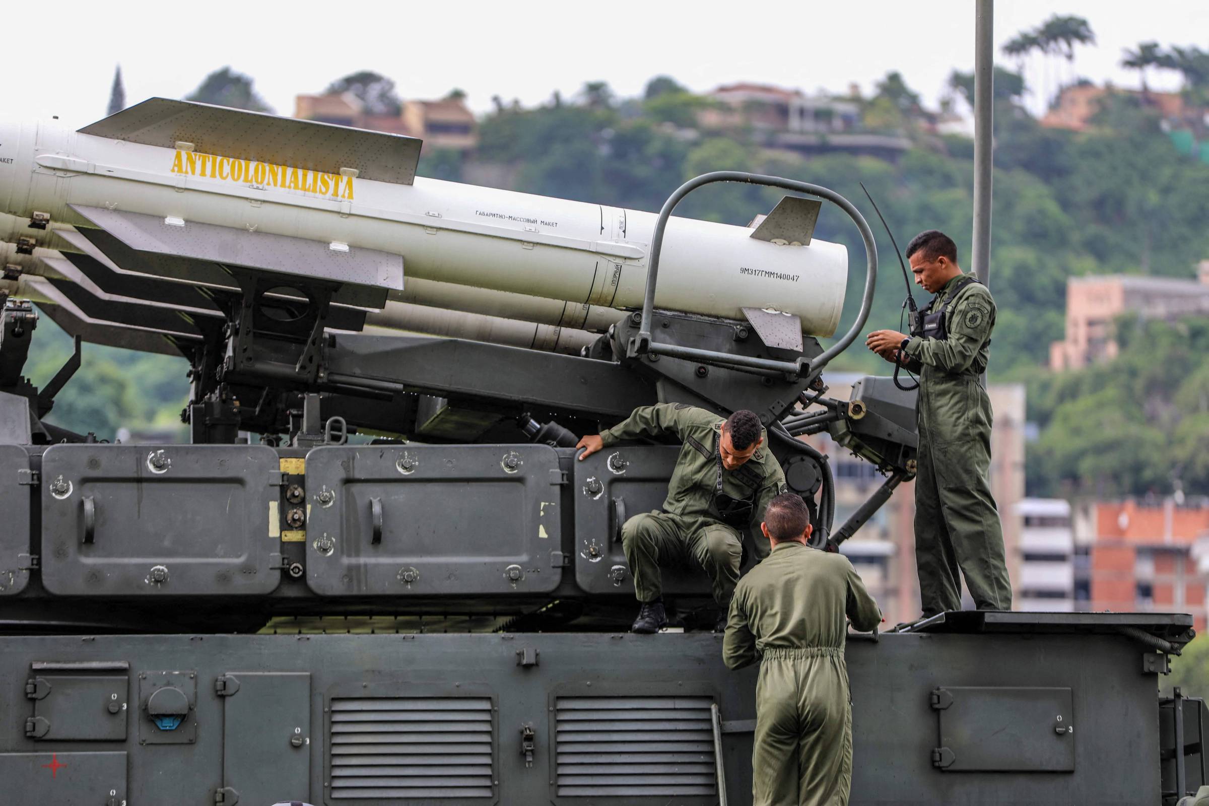 Crédito: Forças Armadas da Venezuela - 11.nov.25/via AFP